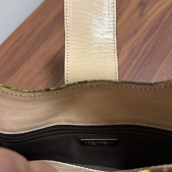 Dolce & Gabbana Python & Leather Satchel Shoulder Bag. - Picture 8 of 8